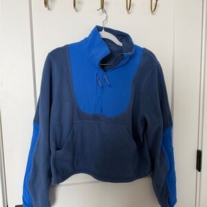 Blue and Navy Pullover Fleece